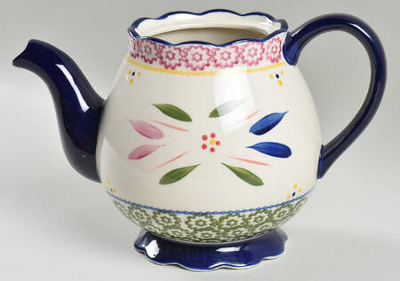 Old World Confetti Teapot No Lid