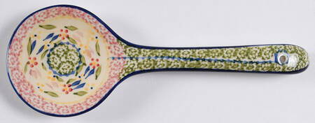 Old World Confetti Salad Serving Spoon, Solid Piece