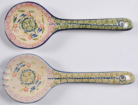 Old World Confetti 2 Piece Salad Set, Solid Piece by Temp-Tations