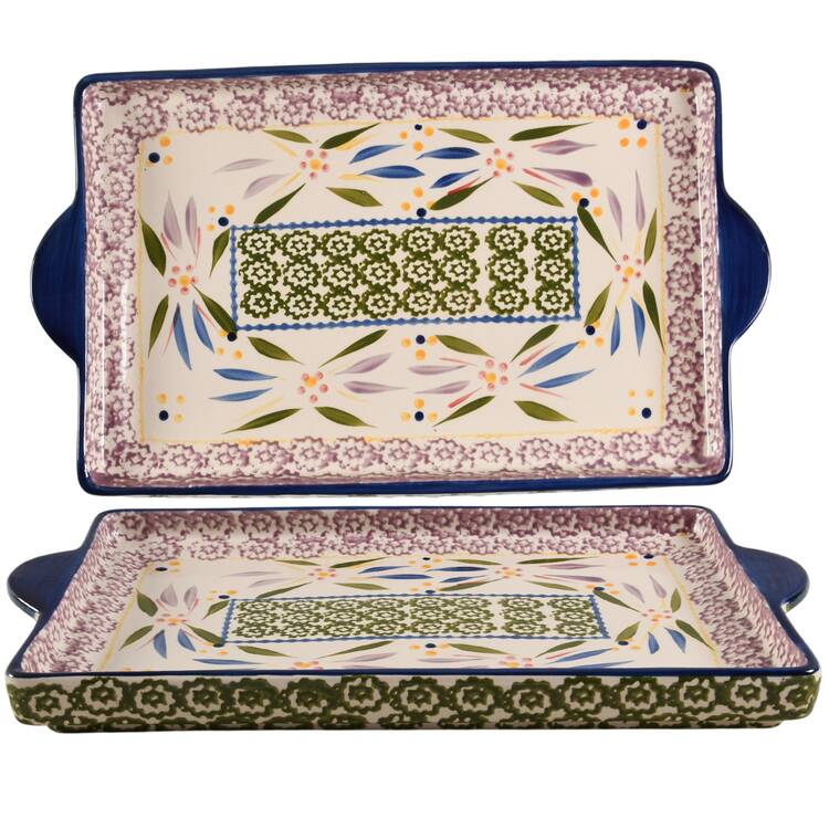 Old World Confetti 13" Rectangular Tray