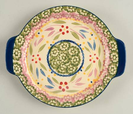 Old World Confetti 7" Round Lid-It (Trivet,Tray,Baker Lid) by Temp-Tations