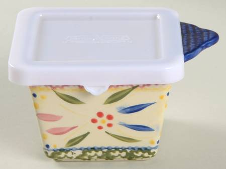 Old World Confetti Individual Square Baker & Plastic Lid by Temp-Tations