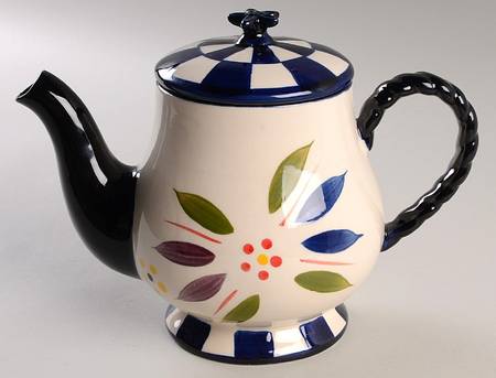 Old World Confetti Teapot & Lid
