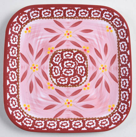 Old World Cranberry Melamine Salad Plate