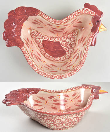 Old World Cranberry Figural Baker