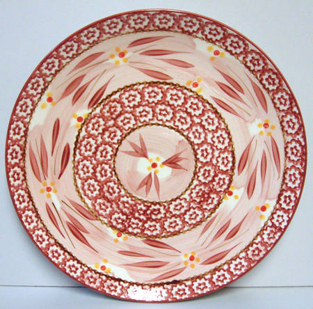 Old World Cranberry Coupe Salad Plate