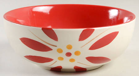 Old World Cranberry Soup/Cereal Bowl