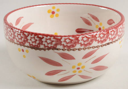 Old World Cranberry Soup/Cereal Bowl