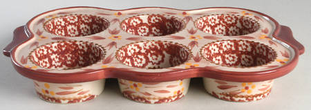Old World Cranberry Muffin Pan (Holds 6 Muffins)