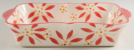 Old World Cranberry 13" Rectangular Baker