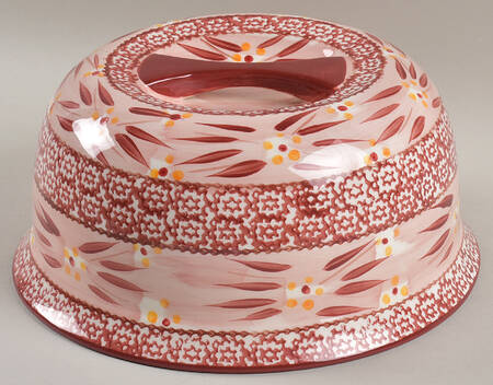 Old World Cranberry Cake Dome/Bowl for Convertible Set