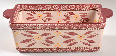 Old World Cranberry 10" Rectangular Baker
