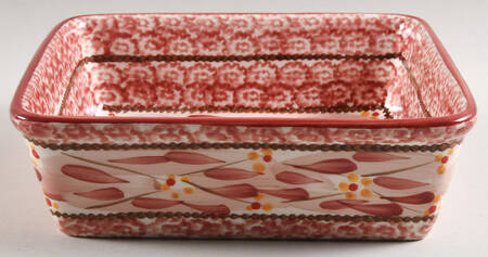 Old World Cranberry 8" Square Baker by Temp-Tations
