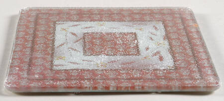 Old World Cranberry 6" Glass Trivet for Square Baker