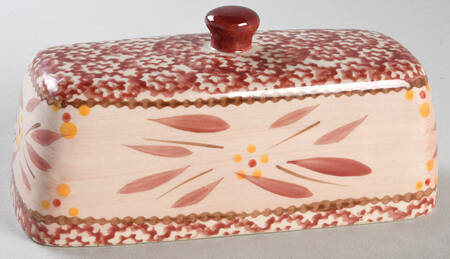 Old World Cranberry Lid for 1/4 Lb Butter