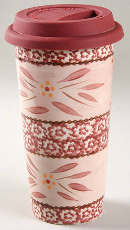 Old World Cranberry Travel Mug & Silicone Lid