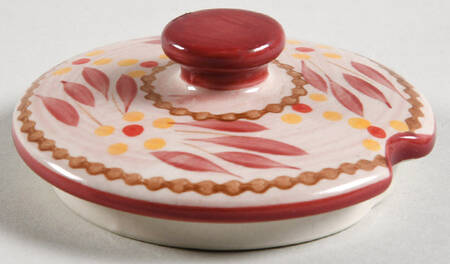 Old World Cranberry Lid for Sugar Bowl