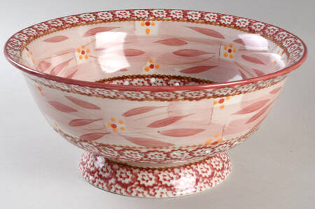 Old World Cranberry Ceramic Colander by Temp-Tations