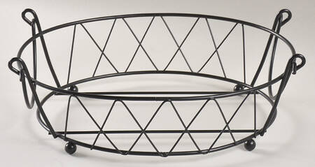 Old World Cranberry Wire Holder for 2.5 Qt Oval Covered Baker