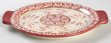 Old World Cranberry 7" Round Lid-It (Trivet,Tray,Baker Lid)