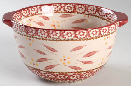 Old World Cranberry 6" 1 Qt Round Bowl