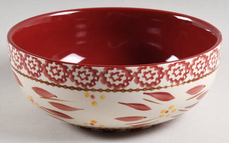 Old World Cranberry Soup/Cereal Bowl