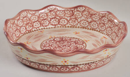 Old World Cranberry 9" Pie Baking Plate