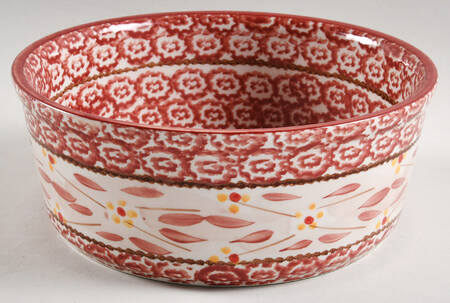 Old World Cranberry 7" Round Baker
