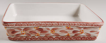 Old World Cranberry 12" Rectangular Baker