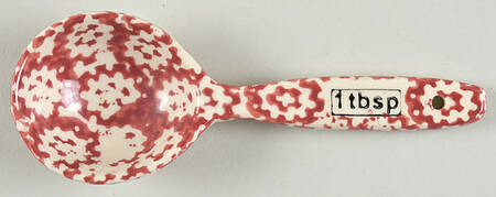 Old World Cranberry 1 Tablespoon Ceramic Measuring Spoon