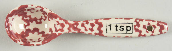 Old World Cranberry 1 Teaspoon Ceramic Measuring Spoon