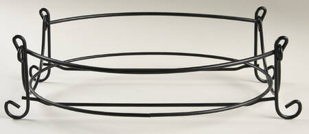 Old World Cranberry Metal Stand for 13" Oval Baker