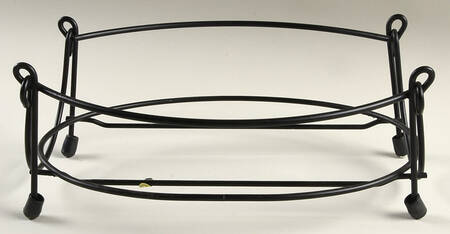 Old World Cranberry Metal Stand for 11" Oval Baker