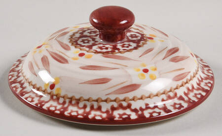 Old World Cranberry Lid for 10 Oz Individual Casserole