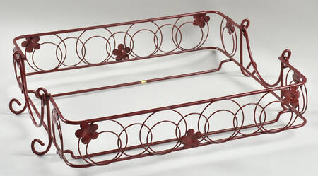 Old World Cranberry 12" Metal Stand for Square Baker