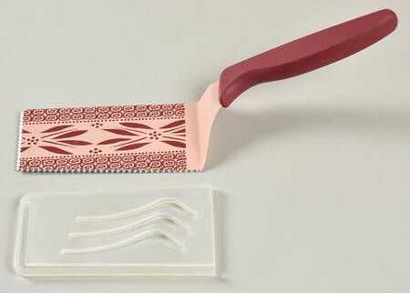 Old World Cranberry Lasagna Server with Stainless Blade