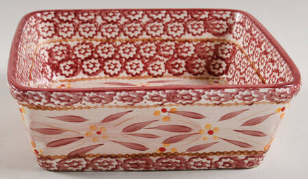 Old World Cranberry Tabless Plastic Storage Cover for 8' Square Baker
