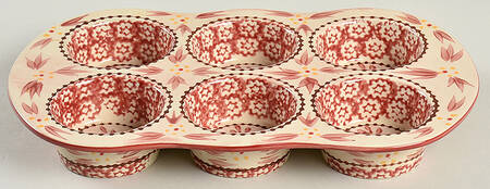 Old World Cranberry Muffin Pan (Holds 6 Muffins)