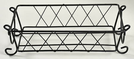 Old World Cranberry Metal Stand for Loaf Pan