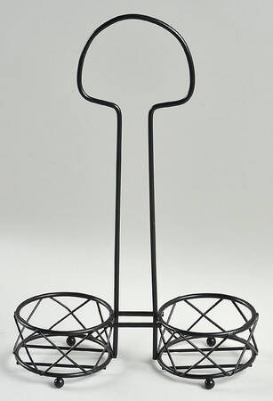 Old World Cranberry Metal Holder for Oil & Vinegar Drizzle Jars