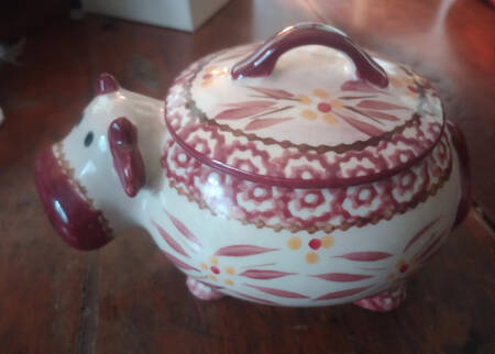 Old World Cranberry Individual Casserole & Lid