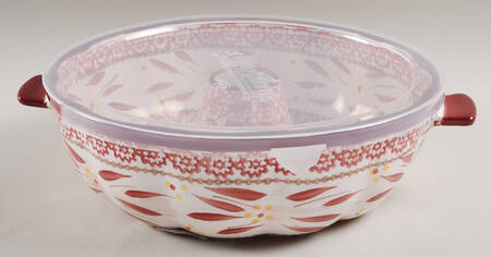 Old World Cranberry Bundt Pan & Plastic Lid (Using BUPA)