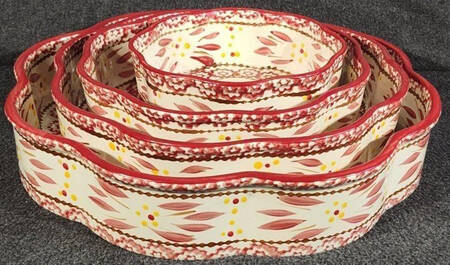 Old World Cranberry 10" Pie Baking Plate