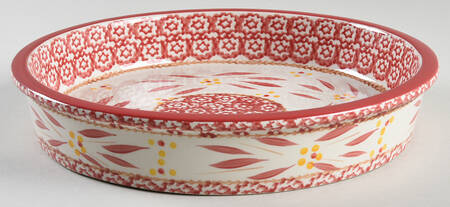 Old World Cranberry 10" Pie Baking Plate