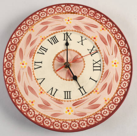 Old World Cranberry Clock Plate