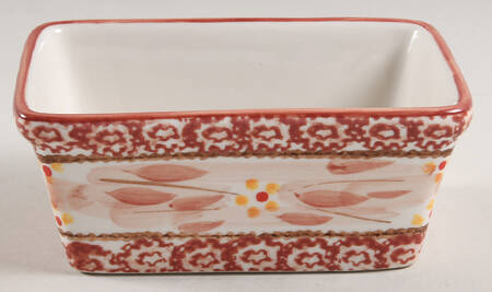 Old World Cranberry 5" Rectangular Baker