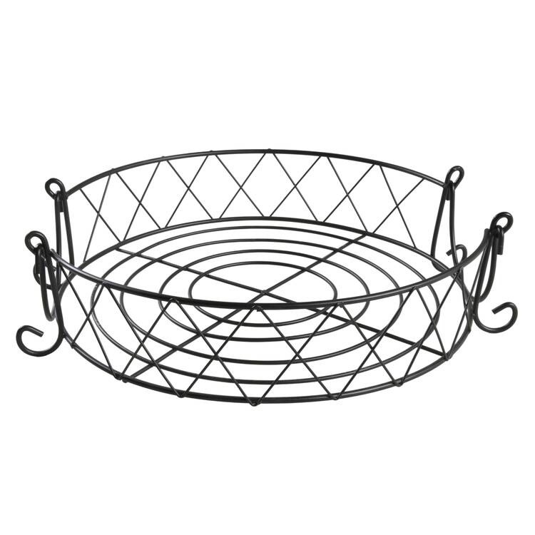 Old World Cranberry Metal Carrier for Baker & Ramekins Set (Chip & Dip)