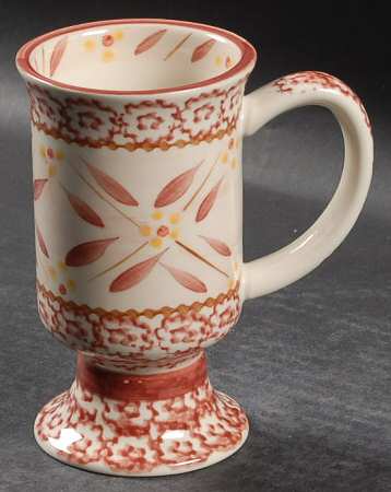Old World Cranberry Pedestal Mug
