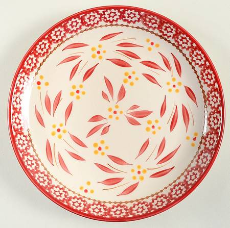 Old World Cranberry Coupe Salad Plate