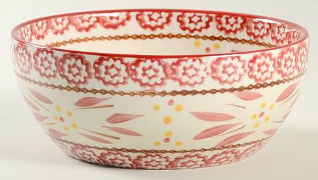 Old World Cranberry Soup/Cereal Bowl